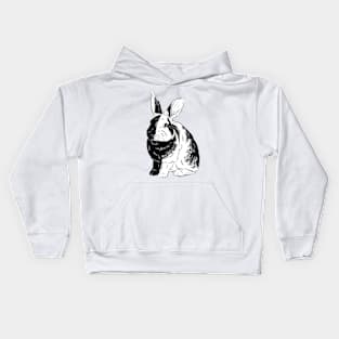 Harlequin Bunny Kids Hoodie